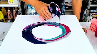 A New Tool and Color Combo!! Experiment Time! ~ Acrylic Pouring