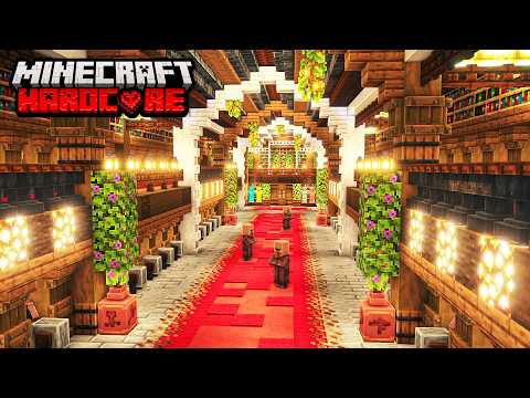 I Built the ULTIMATE Villager Trading Hall in Minecraft Hardcore