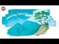 Background Art Tutorial: How to Paint Trees, Mountains, and Clouds