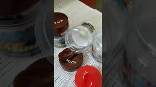 Pack Of 3 Mini Masala Jar Spoon Free Inside 350/ML 3x3 Inches Resimi