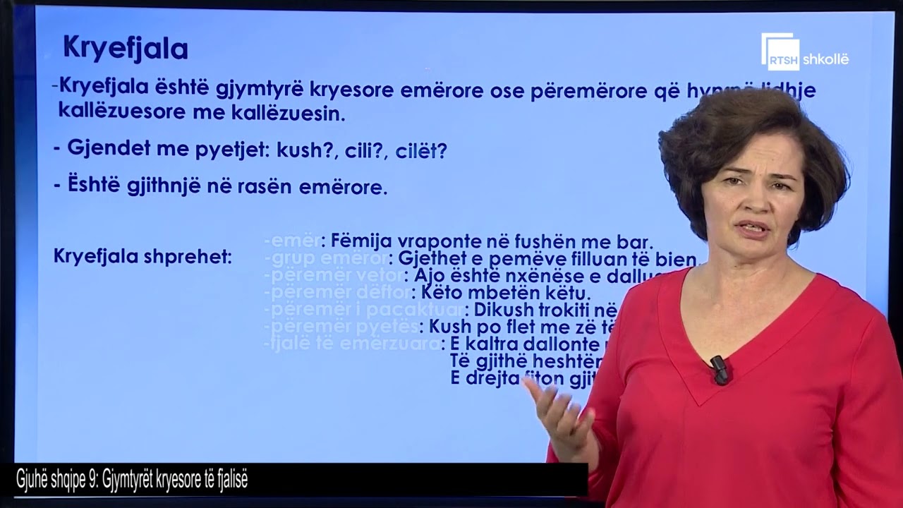 Gjymtyrët kryesore të fjalisë | Gjuhë shqipe 9