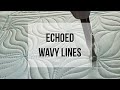 ALLOVER QUILTING ECHOED WAVY LINES: Easy to Quilt Wavy Line Free Motion Quilting Tutorial