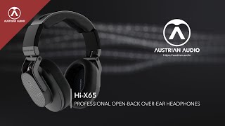 Austrian Audio Hi-X65 Professional Open-Back Over-Ear Headphones for Mixing & Mastering