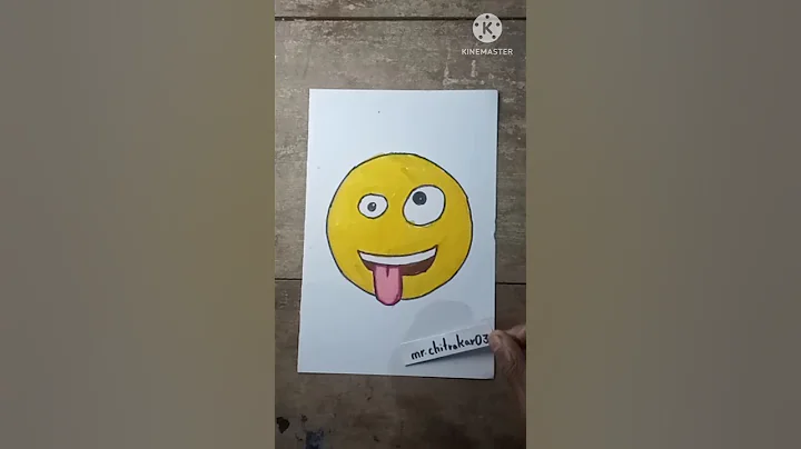 Crazy emoji drawing 😝 #tutorial #shorts