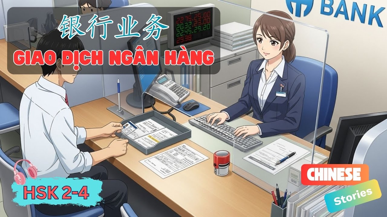 [HSK 2-4] Джао Доч Нган Ханг | Практика аудирования китайского языка | Простой китайский | Банков...