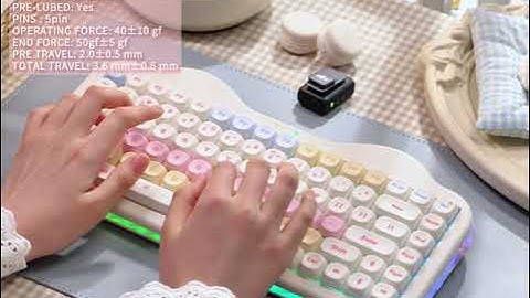 YUNZII C75 With Milk V2 Switch Typing Sound