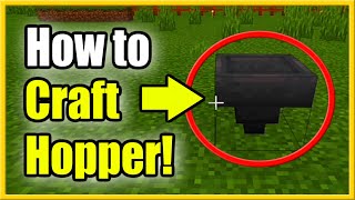 How to Make a Hopper in Minecraft Survival (Fast Recipe Tutorial)
