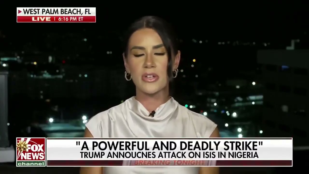 Президент Трамп объявил о нанесении американского военного удара по целям ИГИЛ на северо-западе Н...