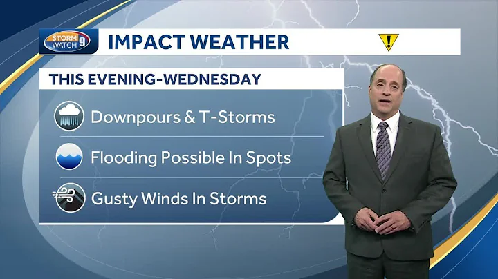 Video: Scattered downpours, thunderstorms possible