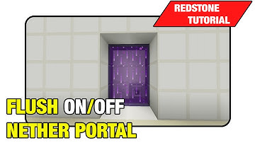 Flush On/Off Nether Portal V.2 "Tutorial" (Minecraft Xbox/Ps3 TU16)