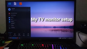 My TV monitor setup! (with Kubuntu)