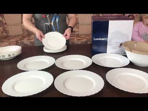 Розпакування Сервіз столовий Luminarc Trianon 19 предметів з Rozetka