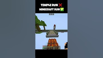 Temple Run in Minecraft ☠🕍 #minecraft #templerun #shorts #mcpe
