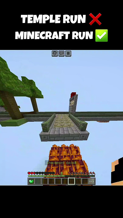 Temple Run in Minecraft β π #minecraft #templerun #shorts #mcpe