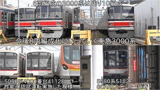 【東急5080系5182Fが8CARSステッカー装着】今後8両編成化になっていく東急3000系 ~5050系4000番台4112Fが試運転実施した模様~