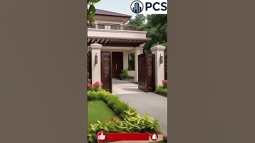 Stylish Front Elevation Rendering in SketchUp and Enscape #shorts