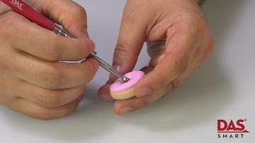How to Create a Mini Donut with DAS Smart Polymer Clay | BLICK