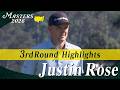 【ジャスティン・ローズ ハイライト】通算８アンダーとスコアを伸ばし5位タイにつけ優勝争いへ【マスターズ2026 大会第3日】