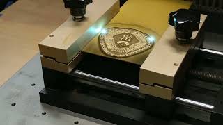 xTool F2U - Yankee Stadium seating map in brass!