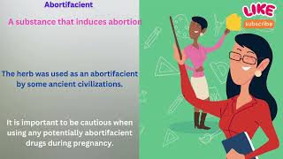 Abortifacient Meaning in English With Example