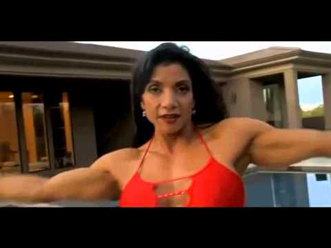 Beautiful Female Bodybuilder Marina Lopez Flexing Strong Muscles 2012