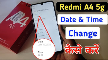 How to set date and time in Redmi a4 5g | Redmi a4 5g me time set kaise kare | date setting