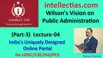 Public Administration L-4  # Wilson