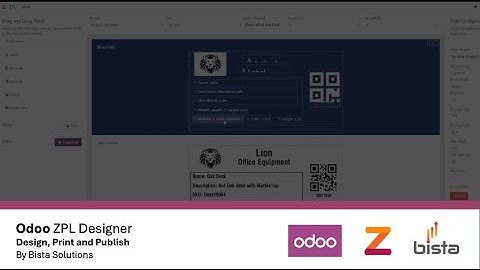 Odoo Zpl Designer - Design, Publish and Print