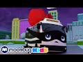 How Bandit Bus Stole Christmas | Go Buster | Kids Cartoons | MOONBUG KIDS