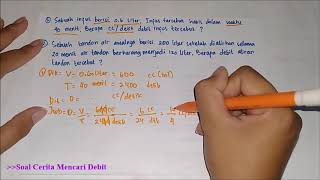 Pembahasan Soal Cerita tentang Debit