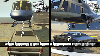 Gta 4 vs Gta 5: AI Pathfinding Comparison  Part 7  What Happens If You Block A Heli From Landing?