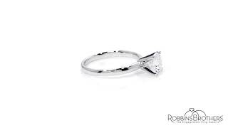 14k White Gold Engagement Ring Setting