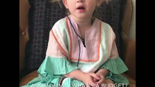 2 year old Mila thoughts on a budget #mila #milaandemma #staufferfamily #funnykids #funnyvideo