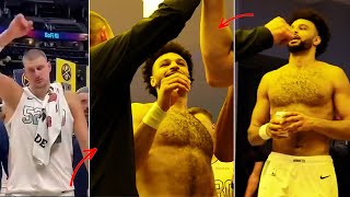 Nikola Jokic & Denver Nuggets Locker Room CELEBRATION after AVOIDING ELIMINATION in game 6 vs OKC