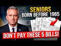 ⚡️SENIORS, STOP PAYING THESE 5 BILLS! Seniors Are Legally Exempt (Most Dont Know)