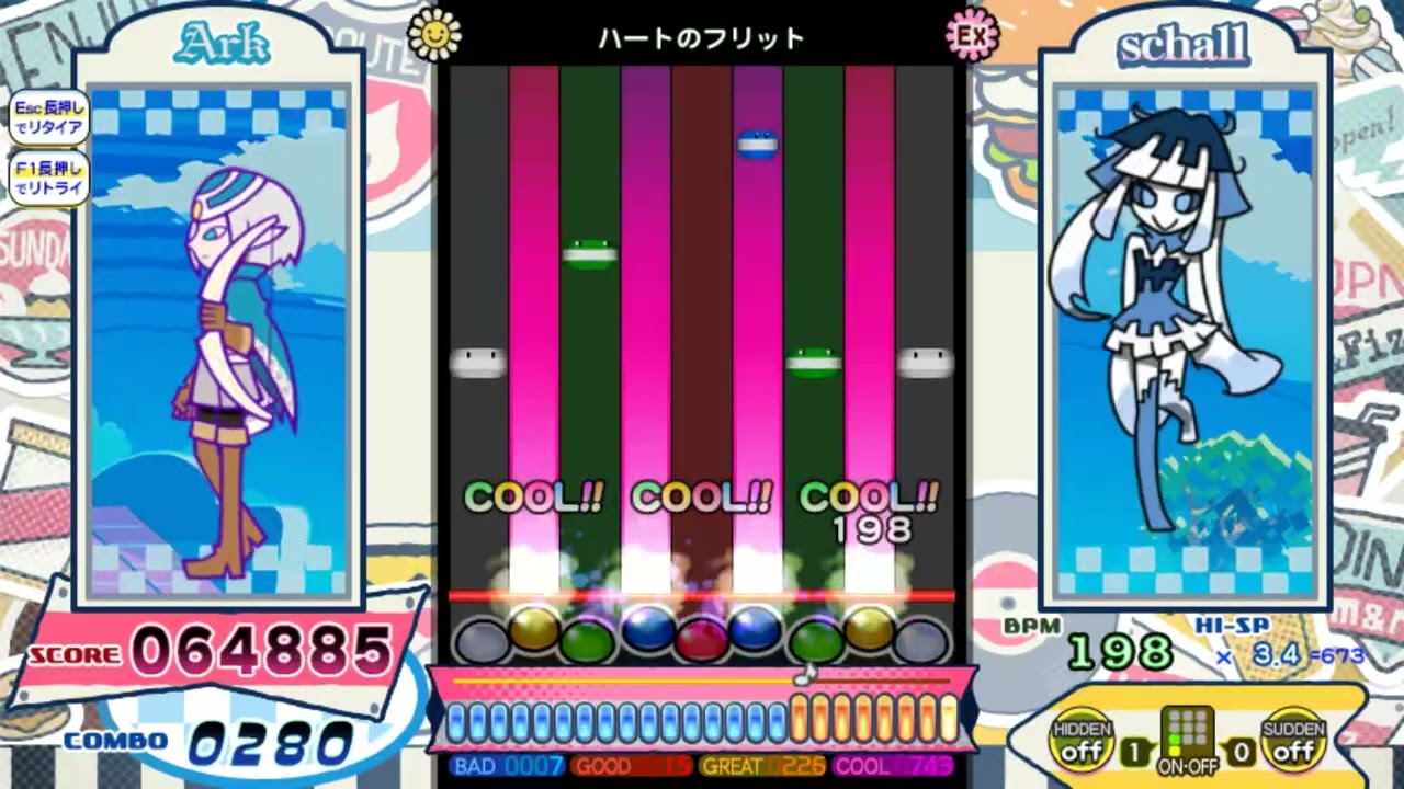 ハートのフリット（EX）Lv47 ポップンミュージック ライブリィ - YouTube
