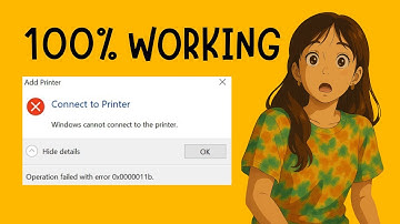 FIX Windows Cannot Connect To The Printer Operation Failed With Error 0x00011b In Windows 11