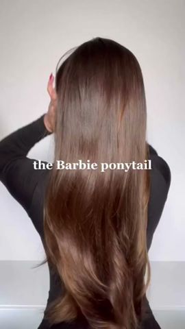 The Barbie ponytail 👱‍♀️#ponytail