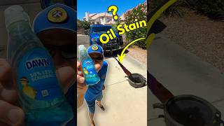 I Tried Cleaning An Oil Stain With Dawn - Heres The Result #shorts