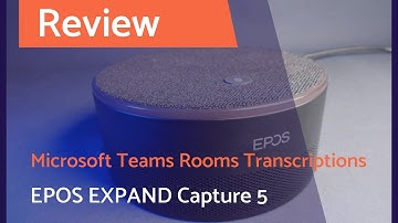 Microsoft Teams Rooms Transcriptions (in German): EPOS EXPAND Capture 5