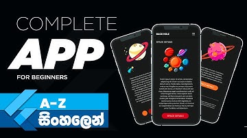 How to create a Mobile App 📱 for Beginners using Flutter:2024 | Sinhala Tutorial | From start to end