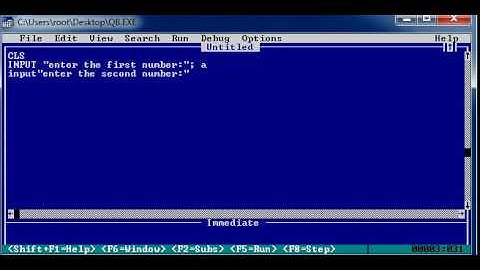 sum of the number in qbasic