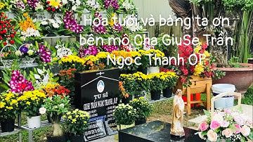 TƯỢNG THÁNH GIUSE VÀ BẢNG TẠ ƠN TRÊN MỘ CHA GIUSE TRẦN NGỌC THANH, OP ( 10/3/2022)