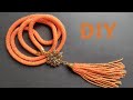 How to crochet necklace with beads, beading tutorial for seed bead necklace