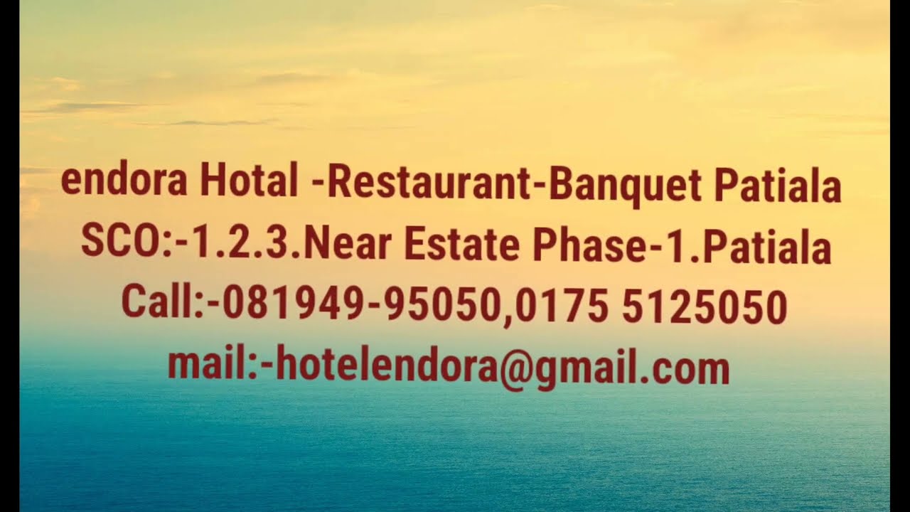 ਇੰਡੋਰਾ ਹੋਟਲ/ROOM/BANQUET/RESTAURANT/BAR/ਪਟਿਆਲਾ 