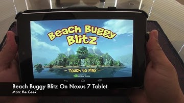 Beach Buggy Blitz On Nexus 7 Tablet gameplay using the PS3 Controller