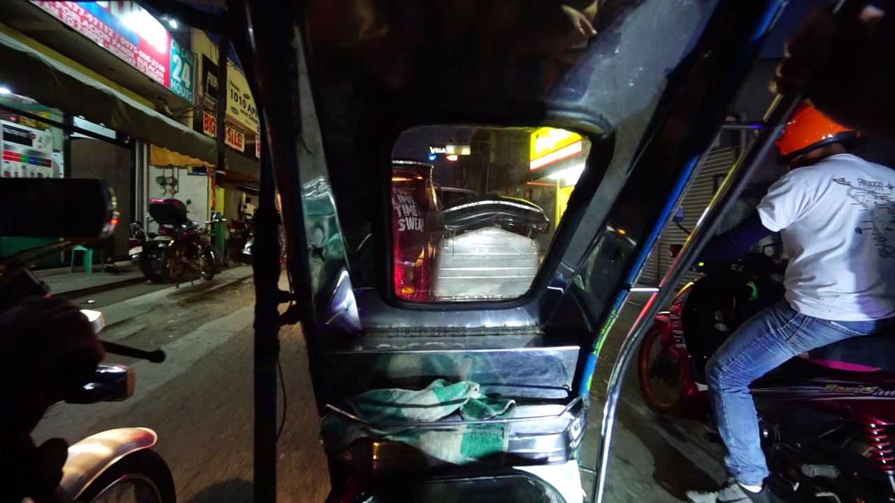 Philippines, tricycle ride from Amana Waterpark to Santa Maria