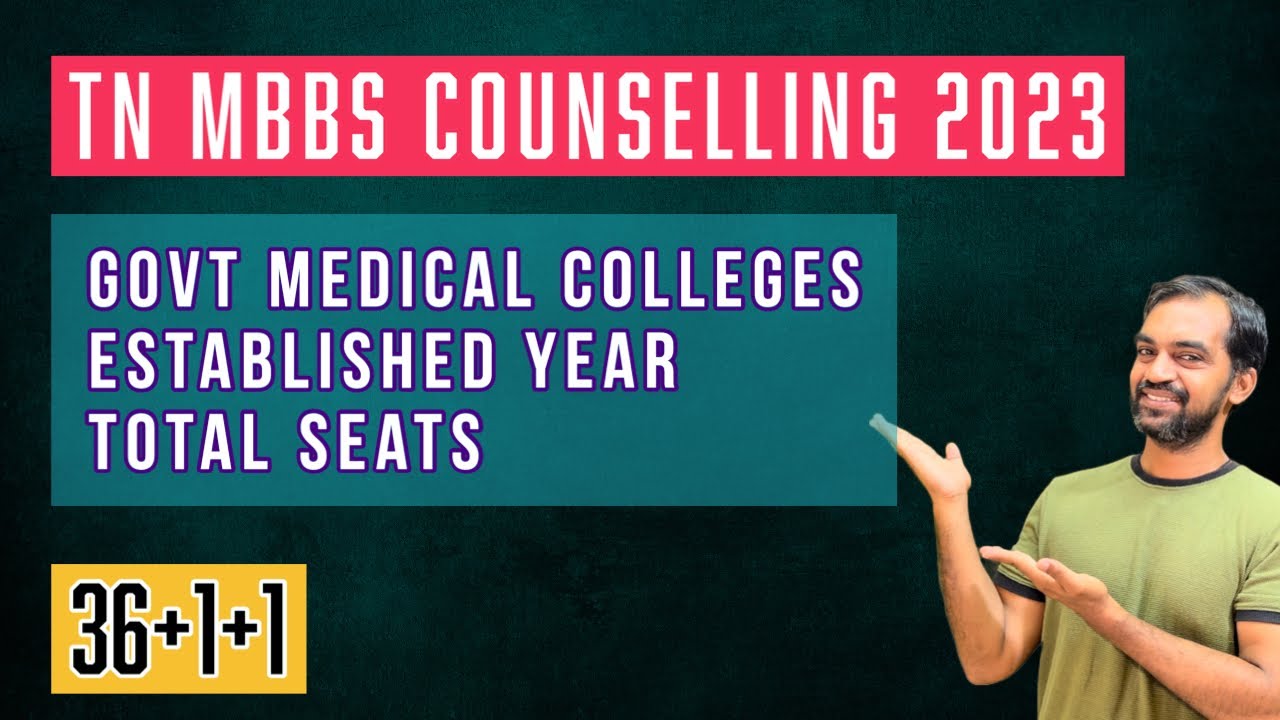 Govt Medical Colleges in Tamilnadu Established year and total mbbs