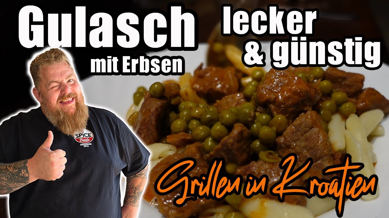Erbsen-Gulasch am offenen Feuer – Kroatien lecker & günstig für nur 7 Euro pro Person!