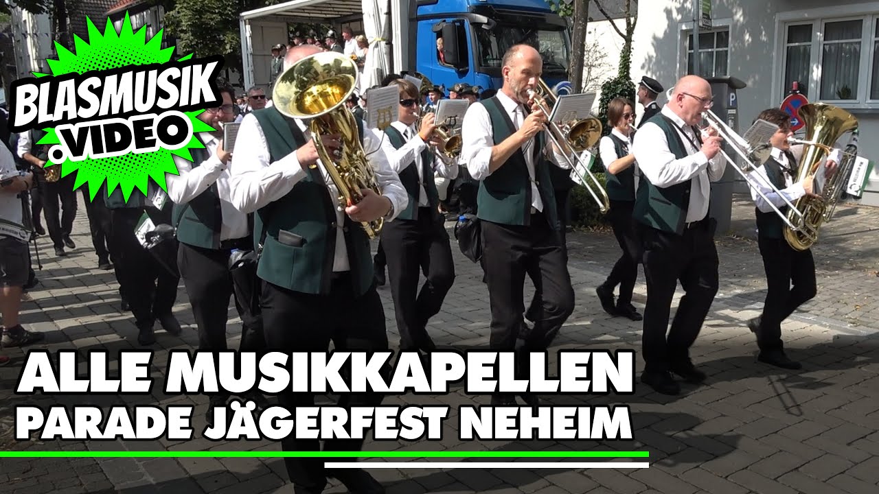 🟢 Alle Musikkapellen - Parade Jägerfest Neheim 🎼 | Großer Festzug | Blasmusik